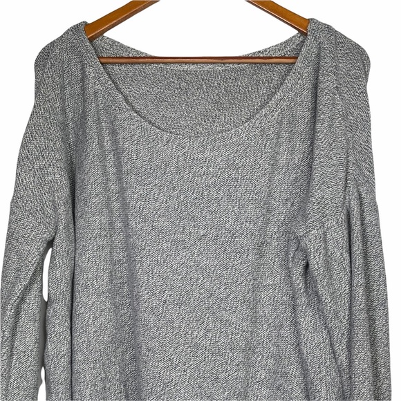 Moth Gray Scoop Neck Sweatshirt - Picture 2 of 12